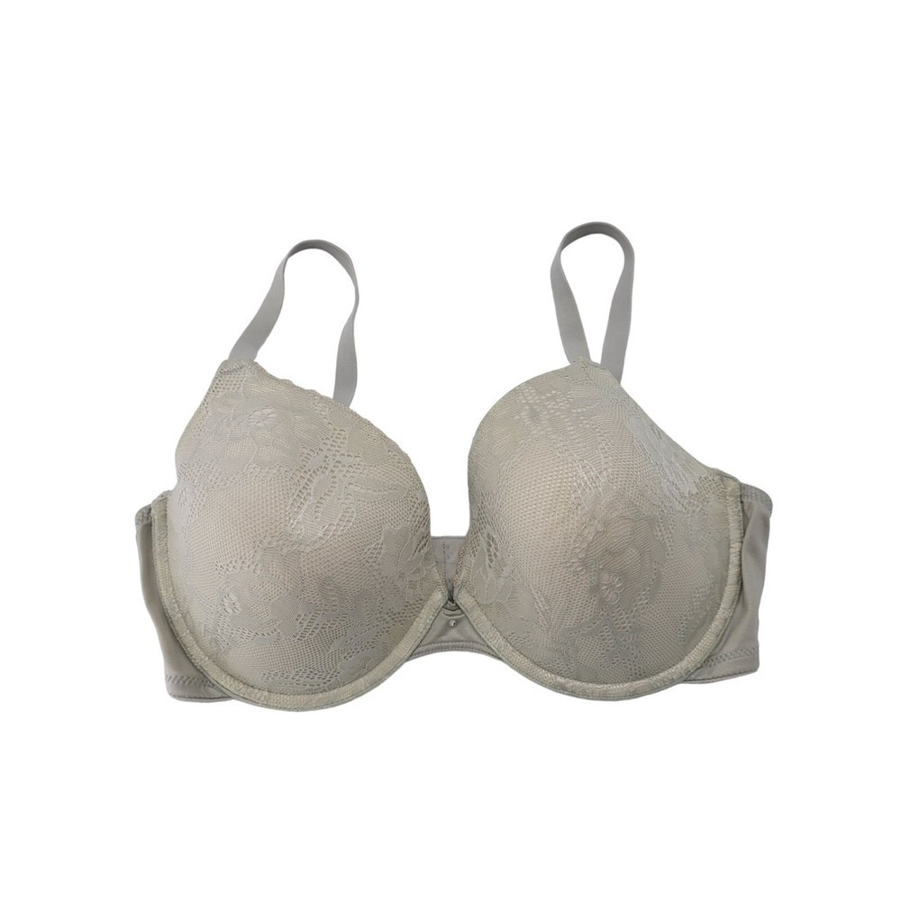 Maidenform Bra 36D Womens Grey Underwired Padded Boost Adjustable Straps
